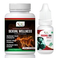 Sexual Wellness Capsules  Young On Gold Oil For Sex Capsules And Oil For Men (60 Capsules + 15 Ml)-thumb1