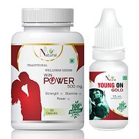 Win Power Capsules  Young On Gold Oil For Penis For Man Capsule And Oil (60 Capsules + 15 Ml)-thumb1