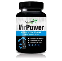 Vir Power Ayurvedic Capsules For Strengthens Male Genitalia 100% Herbal Pack Of 1-thumb1