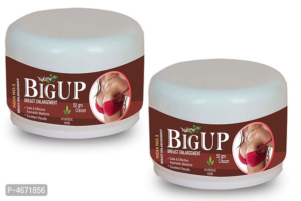Big Up Herbal Cream For Strengthens Hair To Reduce Hair Fallout 100% Ayurvedic Pack Of 2-thumb2