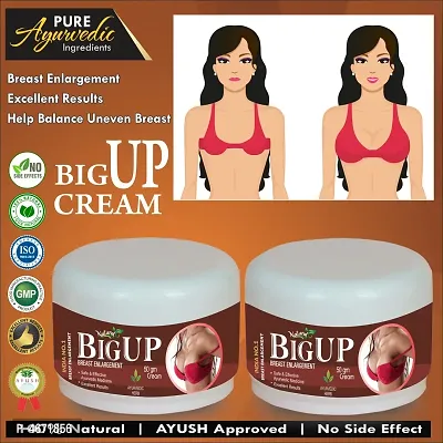 Big Up Herbal Cream For Strengthens Hair To Reduce Hair Fallout 100% Ayurvedic Pack Of 2-thumb0