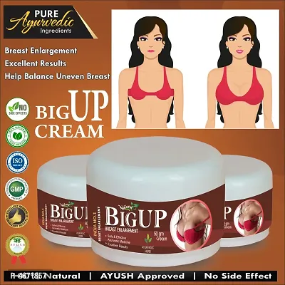 Big Up Herbal Cream For Strengthens Hair To Reduce Hair Fallout 100% Ayurvedic Pack Of 3