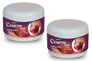Curve Plus Herbal Cream For Works As A Natural Conditioner To Revitalize Hair 100% Ayurvedic Pack Of 2-thumb1