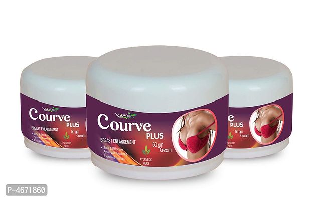 Curve Plus Herbal Cream For Works As A Natural Conditioner To Revitalize Hair 100% Ayurvedic Pack Of 3-thumb2