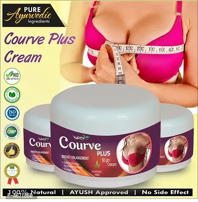 Curve Plus Herbal Cream For Works As A Natural Conditioner To Revitalize Hair 100% Ayurvedic Pack Of 3