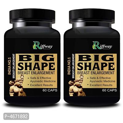 Big Shape Herbal Capsule For Promotes The Increment Of Fibrous Tissues  A Tick Layer Of Subcutaneous Fat 100% Ayurvedic Pack Of 2-thumb2