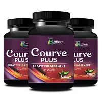 Curve Plus Herbal Capsule For Works As A Natural Conditioner To Revitalize Hair 100% Ayurvedic Pack Of 3-thumb1
