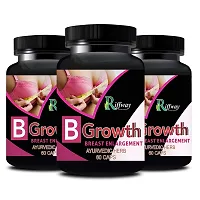 B Growth Herbal Capsule For Helps To Enlarge Your Breast 100% Ayurvedic Pack Of 3-thumb1