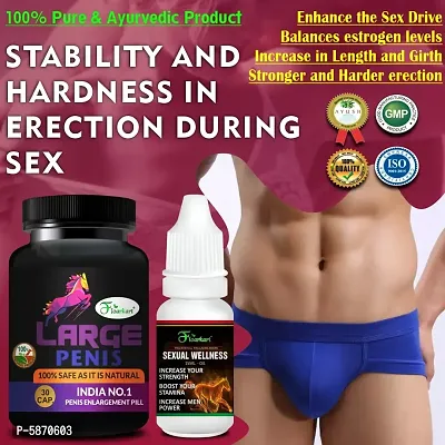 Large Penis Sexual Capsules  Big Disk Oil For Test Oster Booster Ayurveda Sexual Power Capsules With Penis Enlargement Cream For Men Long Time Performance, Increase Size