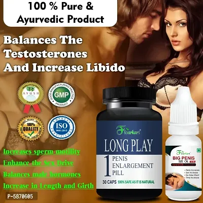 Long Play Sexual Capsules  Libido Increase Oil For Herbal Capsules Ayurveda Medicine For Medicine For Premature Ejaculation /Ling Booster Capsule/ Sexual Power Tablets For Men Viagra-thumb0