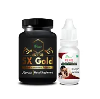 Sx Gold Sexual Capsules  Sexual Wellness Oil For Premature Ejaculation /Ling Booster Capsule/ Sexual Power Tablets For Men Viagra/ Long Time Sexual For Men Medicine-thumb1