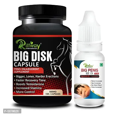 Big Disk Sexual Capsules  Big Penis Size Oil For Helps To Increase 8in Your Organ Size-thumb3