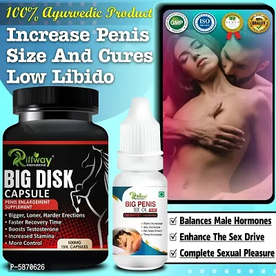 Big Disk Sexual Capsules  Big Penis Size Oil For Helps To Increase 8in Your Organ Size