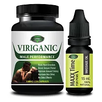 Viriganic Herbal Supplement  Max Time Oil For Increase Sexual Power , Sex Time Badhane Ki Dawa/ Sexual Power Booster Tablets , Ling Booster Capsule-thumb1