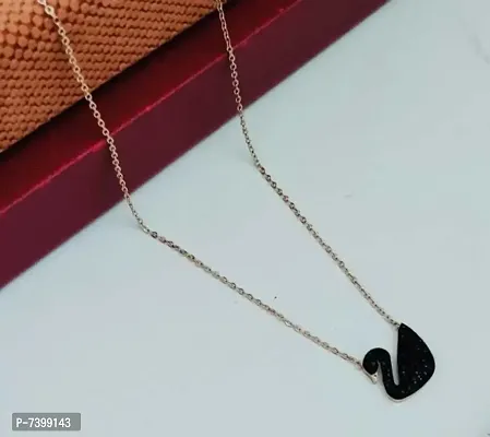 Trending Black Duck design with Rose Gold plated American Daily wear Necklace Chain For Girls and Women Gold-plated Plated Alloy Chain