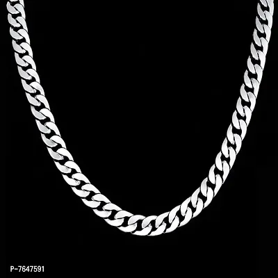Exclusive Stylish Trendy  Elegant Silver Bikers Neck Chain For Men  Boys Rhodium Plated Stainless Steel Chain
