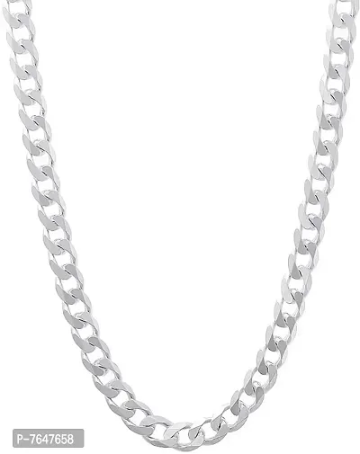 Sterling Silver High Polish chain for Men and Boys, Stainless Steel Chain Silver Plated Sterling Silver Chain-thumb0
