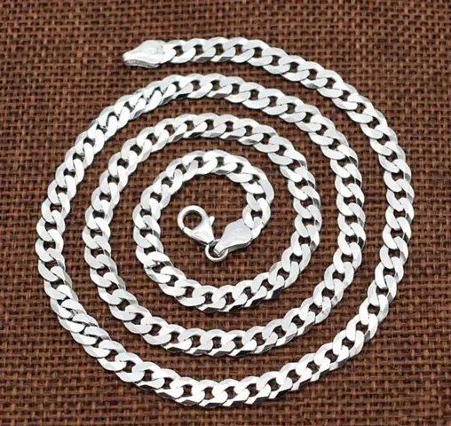 Sterling Silver Plated Chain For Men