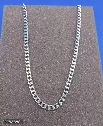 Most Trending Silver Plated Neck Chain For Men And Boys Gold-plated Plated Alloy Chain-thumb0