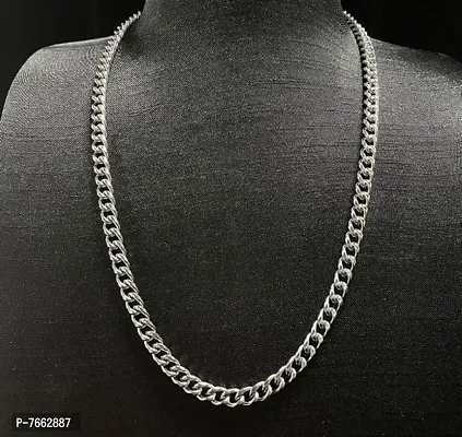 Special Silver Handmade For Mens 20 Inch silver -plated Plated Brass Chain,-thumb0