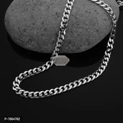 Silver Chain For Boys Necklace For Men Sterling Silver Plated Metal Chain Metal Chain-thumb0