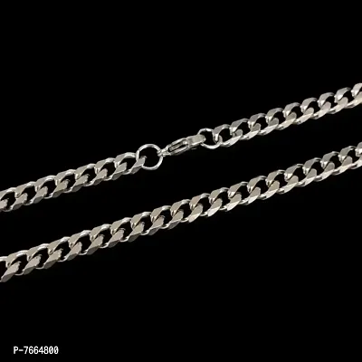 Mens Jewellery Valentine High Polish Stylish Fancy Party Wear Titanium Long Necklace Handmade Sterling Silver-thumb0