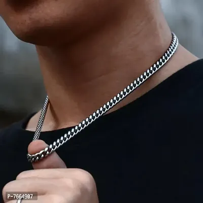 Silver Jewellery Silver Chain For Boys Necklace For Men Boyfriend Gents Girls Sterling Silver Plated Stainless Steel Chain