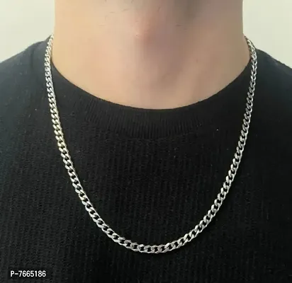 Most Trending Silver Plated Neck Chain For Men And Boys Gold-plated Plated Alloy Chain