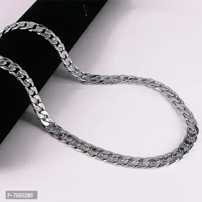 Silver Jewellery Silver Chain For Boys Necklace For Men Boyfriend Gents Girls Sterling Silver Plated Stainless Steel Chain-thumb0