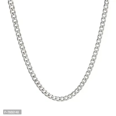 Most Trending Silver Plated Neck Chain For Men And Boys silver-plated Plated Alloy Chain-thumb0