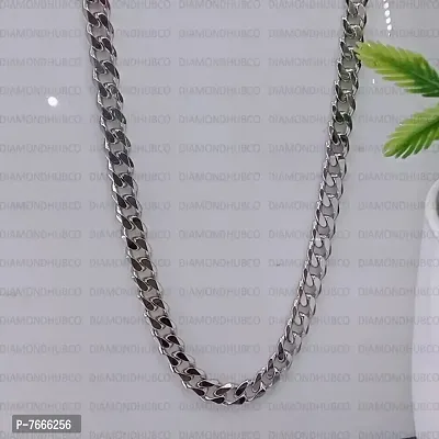 Most Popular Curb Design Silver plated chain stylish(20-22inch) Silver Plated Alloy Chain