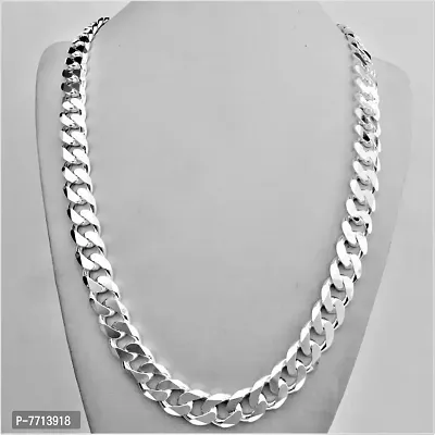 Stainless Steel Silver Chain For Men Boys Pearl Sterling Silver Plated Stainless Steel Chain-thumb0