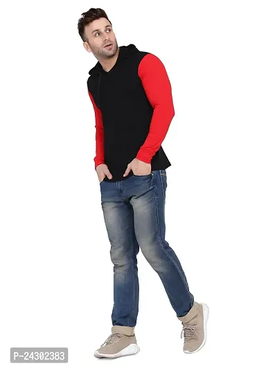 Stylish Multicoloured Cotton Blend Solid Long Sleeves Hoodies For Men-thumb4