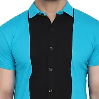 Stylish Multicoloured Cotton Blend Short Sleeves Regular Fit Casual Shirt For Men-thumb4