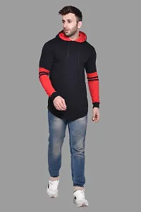 Stylish Multicoloured Cotton Blend Solid Long Sleeves Hoodies For Men-thumb3