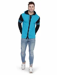 Stylish Multicoloured Cotton Blend Solid Long Sleeves Hoodies For Men-thumb3