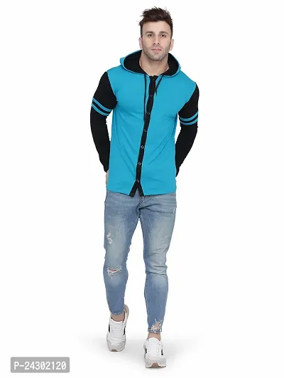 Stylish Multicoloured Cotton Blend Solid Long Sleeves Hoodies For Men-thumb4