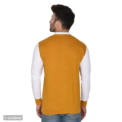 Stylish Mustard Cotton Blend Long Sleeves Regular Fit Casual Shirt For Men-thumb2