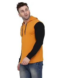 Stylish Multicoloured Cotton Blend Solid Long Sleeves Hoodies For Men-thumb2