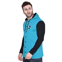 Trendy Multicoloured Cotton Blend Solid Hoodies For Men-thumb2