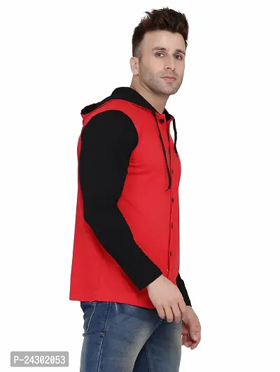 Stylish Multicoloured Cotton Blend Solid Long Sleeves Hoodies For Men-thumb3