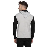 Stylish Multicoloured Cotton Blend Solid Long Sleeves Hoodies For Men-thumb1