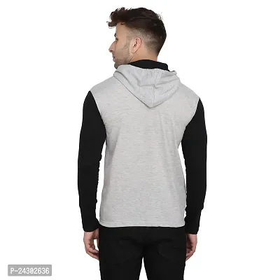 Stylish Multicoloured Cotton Blend Solid Long Sleeves Hoodies For Men-thumb2