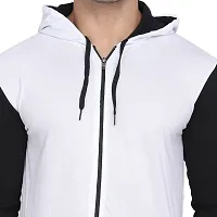 Stylish Multicoloured Cotton Blend Solid Long Sleeves Hoodies For Men-thumb4