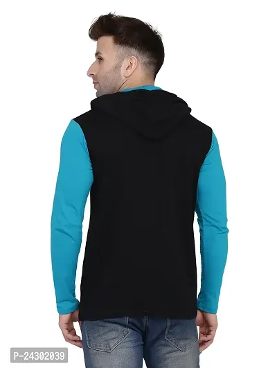 Stylish Multicoloured Cotton Blend Solid Long Sleeves Hoodies For Men-thumb2