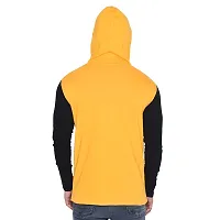 Trendy Multicoloured Cotton Blend Solid Hoodies For Men-thumb1