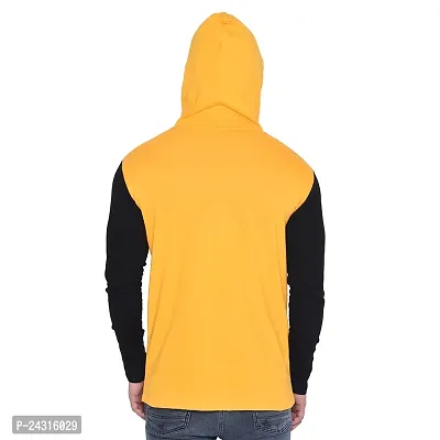 Trendy Multicoloured Cotton Blend Solid Hoodies For Men-thumb2