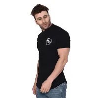 Stylish Black Cotton Blend Short Sleeves Regular Fit Casual Shirt For Men-thumb2