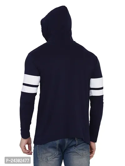 Stylish Multicoloured Cotton Blend Solid Long Sleeves Hoodies For Men-thumb2