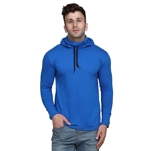 Stylish And Comfortable Solid Long Sleeves Hoodies For Men